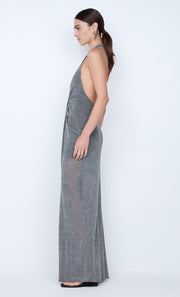 ASTRA DRAPE MAXI DRESS - CHROME
