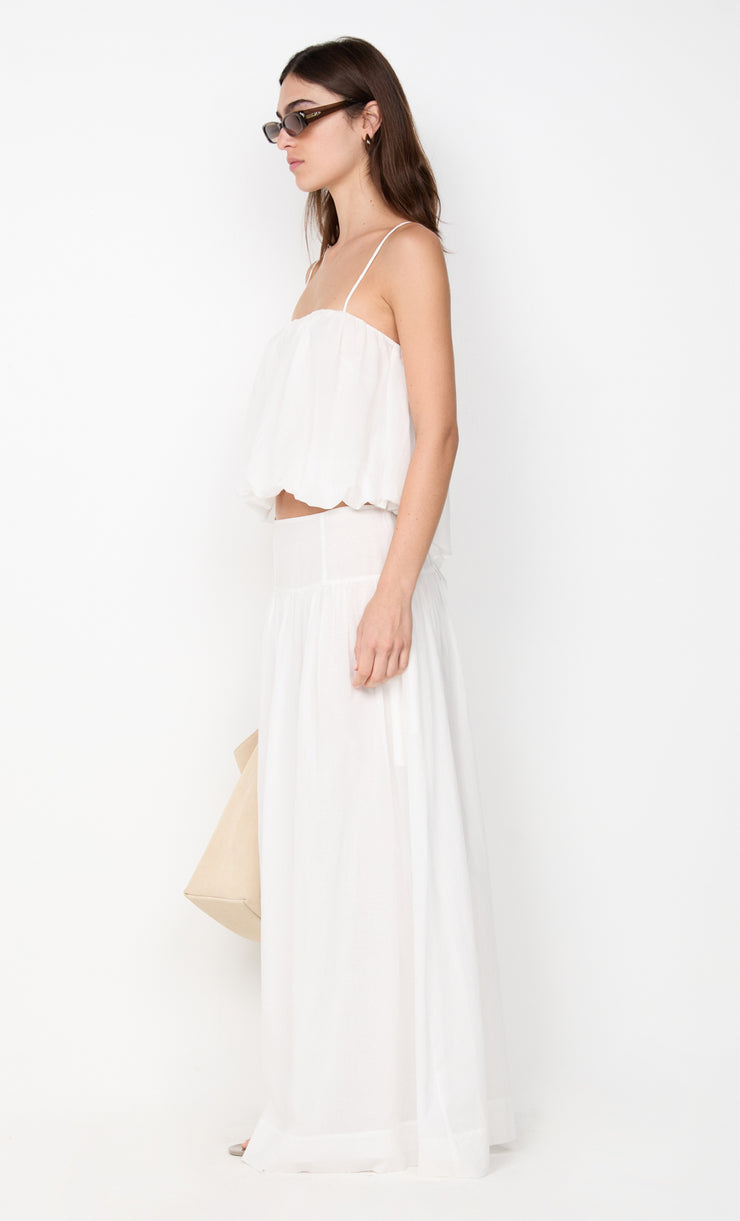 MARLOWE MAXI SKIRT - WHITE
