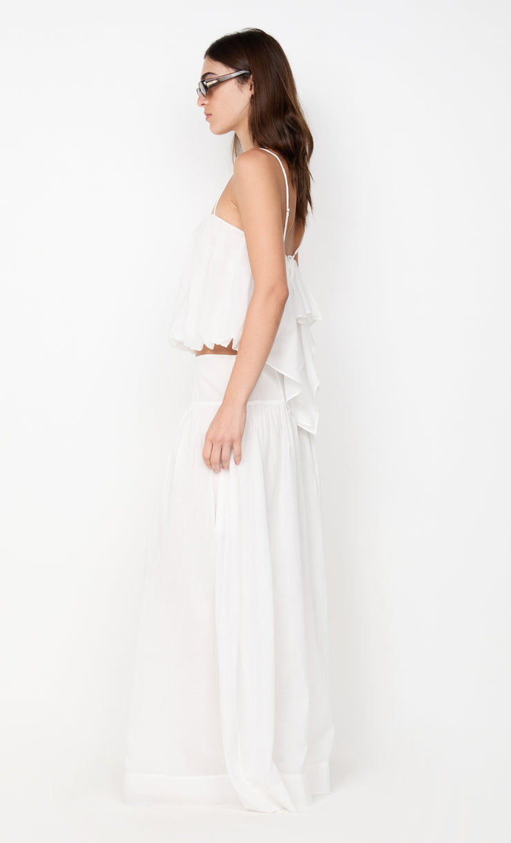 MARLOWE MAXI SKIRT - WHITE