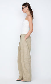 BELLE STRAPLESS TOP - IVORY