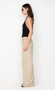 WINNIE FRILL TOP - BLACK