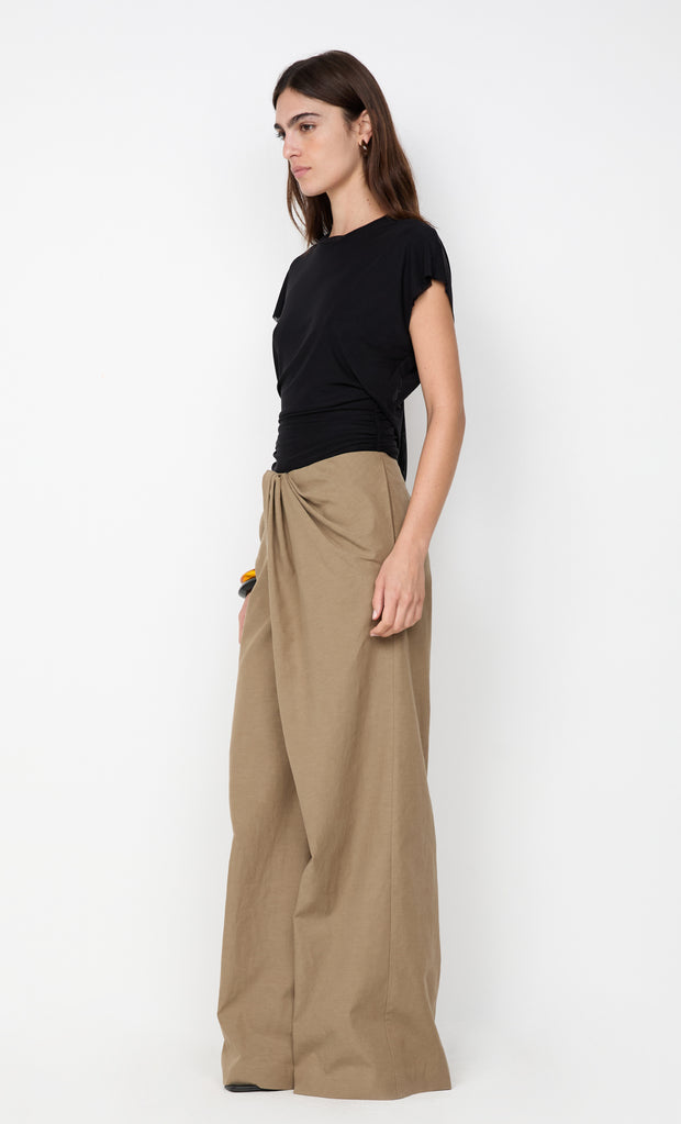 BOWEN DRAPE PANT - OLIVE
