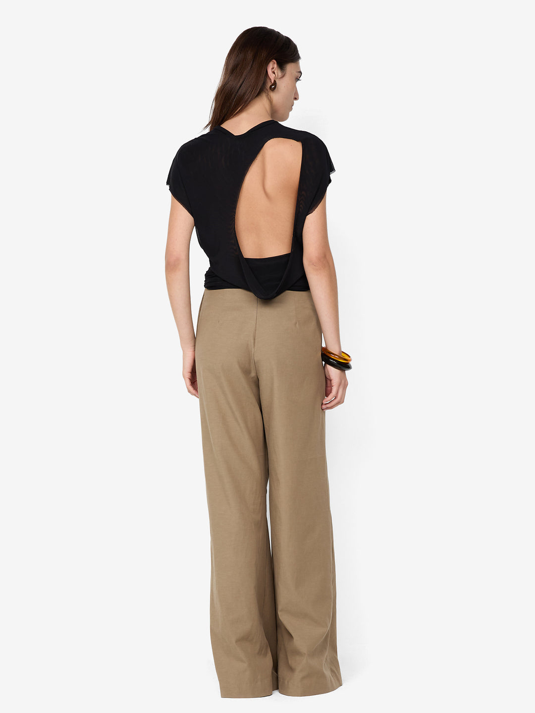 WINNIE CUT OUT TEE - BLACK