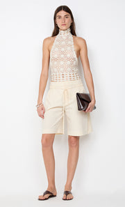 ASTRID BERMUDA SHORT - ECRU