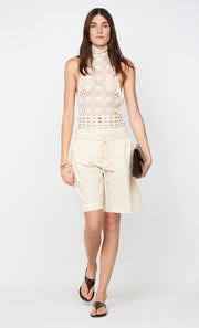 ASTRID BERMUDA SHORT - ECRU