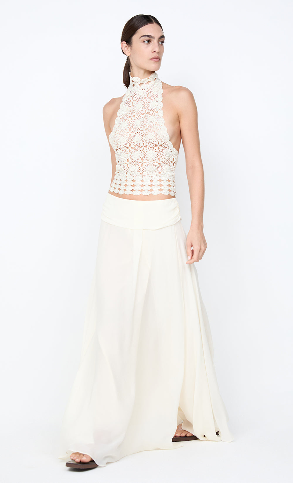 ANIA HALTER TOP - IVORY