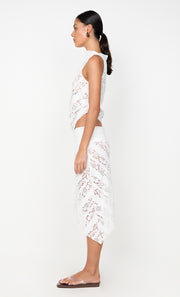 MARCI ASYM SKIRT - WHITE
