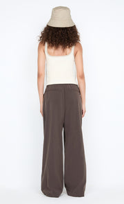 LANA SQUARE NECK TANK - CHALK / CEMENT