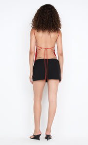 ALLIRA TIE TOP - BURNT ORANGE