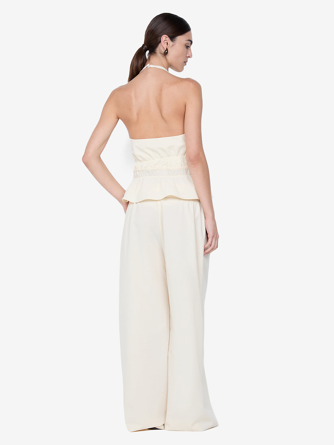 ASTRID WIDE LEG PANT - ECRU