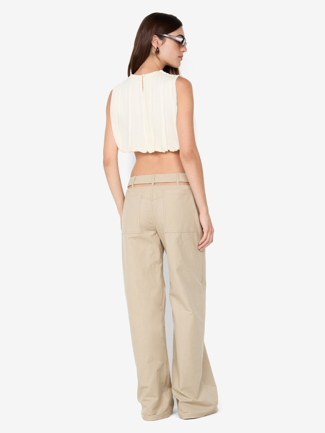 CLEMENTINE BUBBLE TOP - CHALK