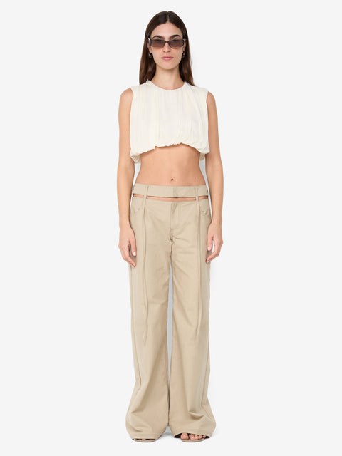 CLEMENTINE BUBBLE TOP - CHALK