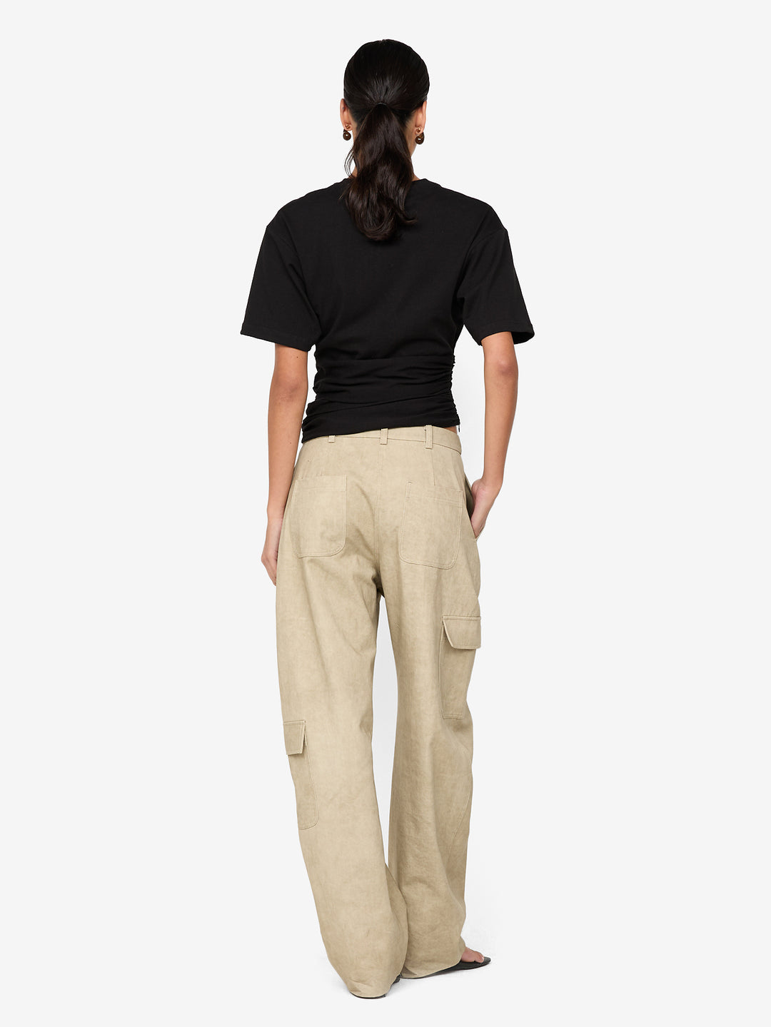 CYPRUS TWIST TEE - BLACK