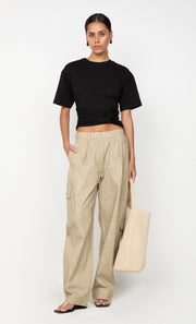 CYPRUS TWIST TEE - BLACK