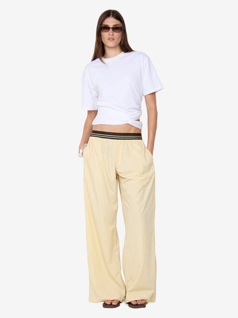 JERRI WIDE LEG PANT - BUTTER