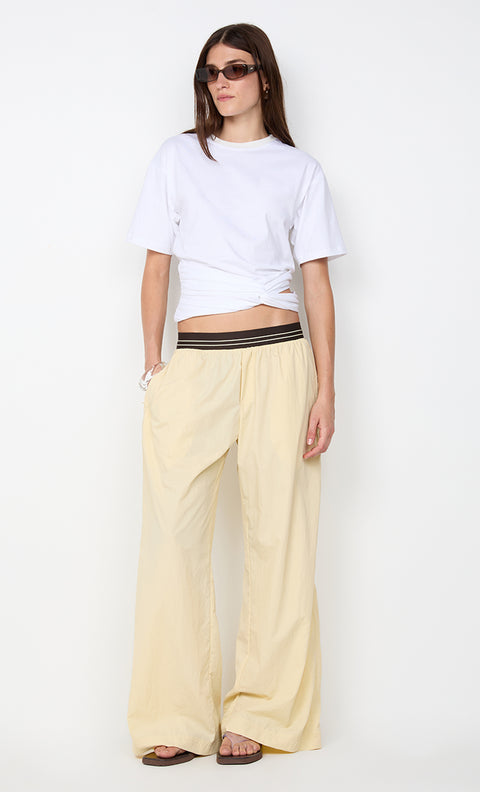JERRI WIDE LEG PANT - BUTTER