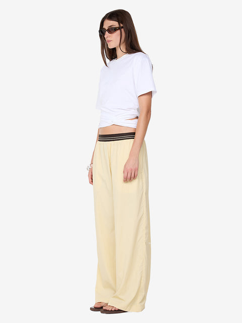 JERRI WIDE LEG PANT - BUTTER