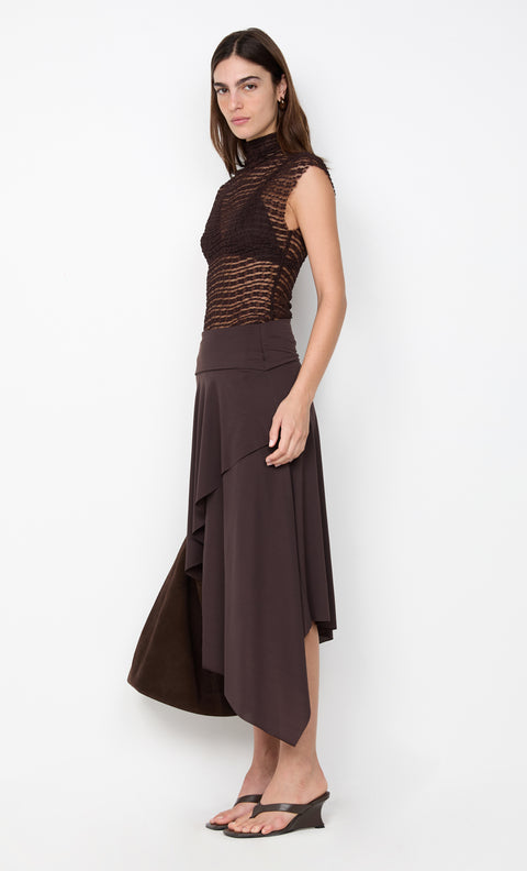 EMARETTA TOP - DARK CHOCOLATE