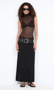 EMARETTA TOP - DARK CHOCOLATE