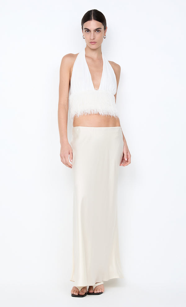 FINLEY HALTER TOP - WHITE
