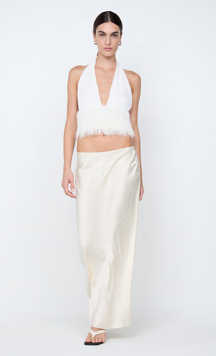 FINLEY HALTER TOP - WHITE
