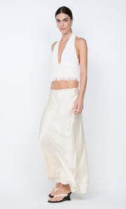 FINLEY HALTER TOP - WHITE