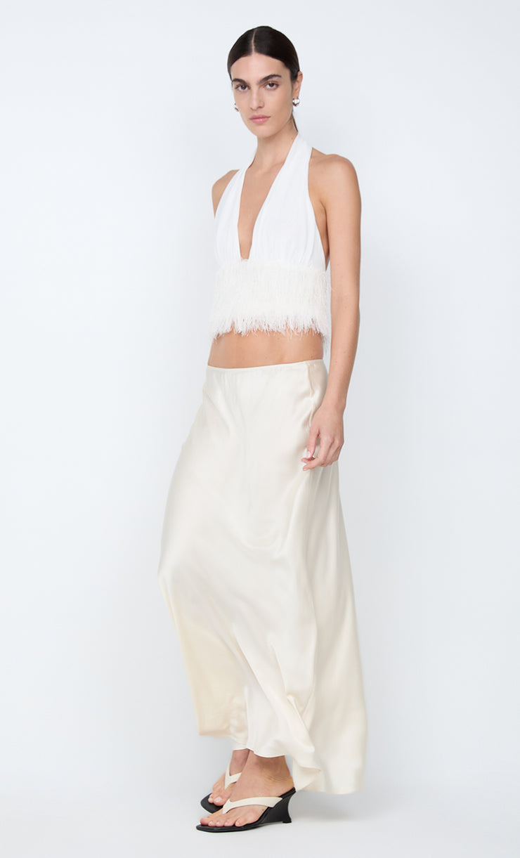 FINLEY HALTER TOP - WHITE