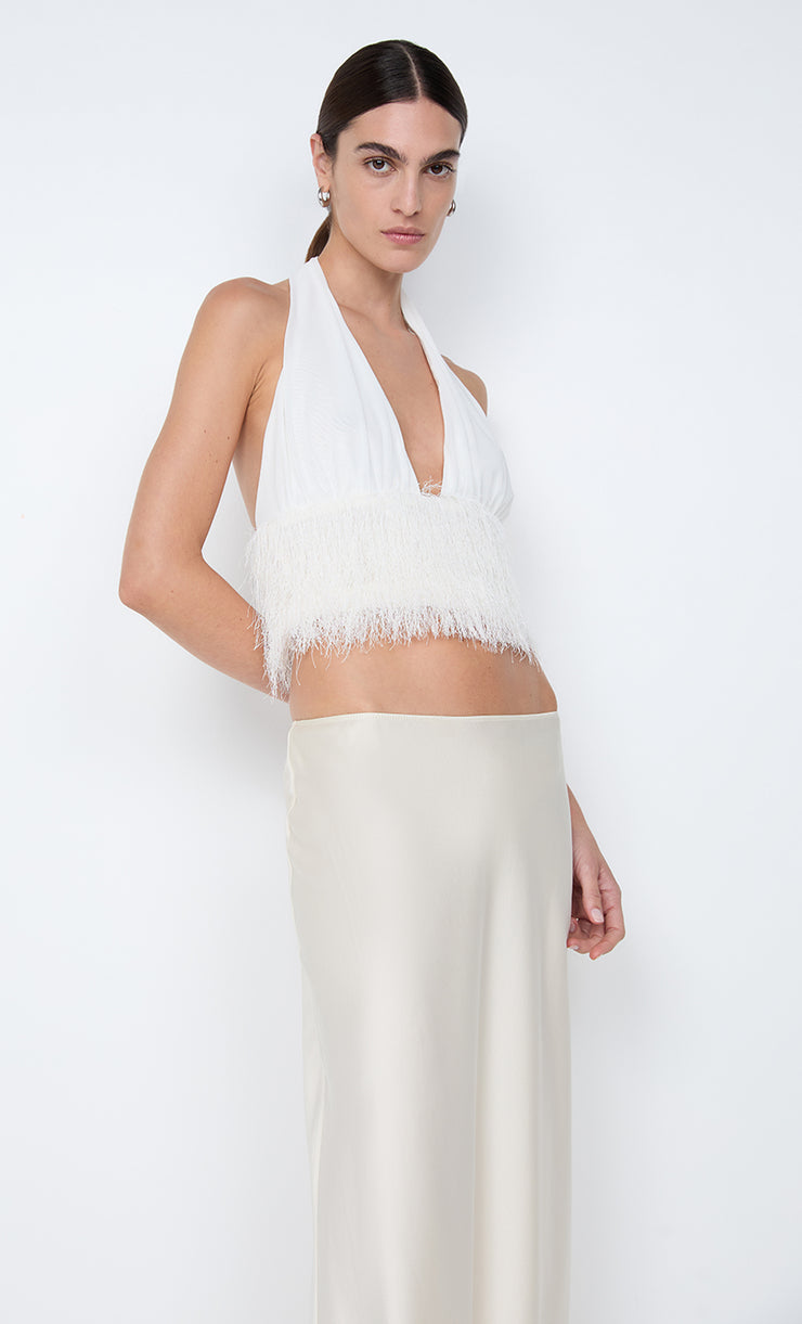 FINLEY HALTER TOP - WHITE