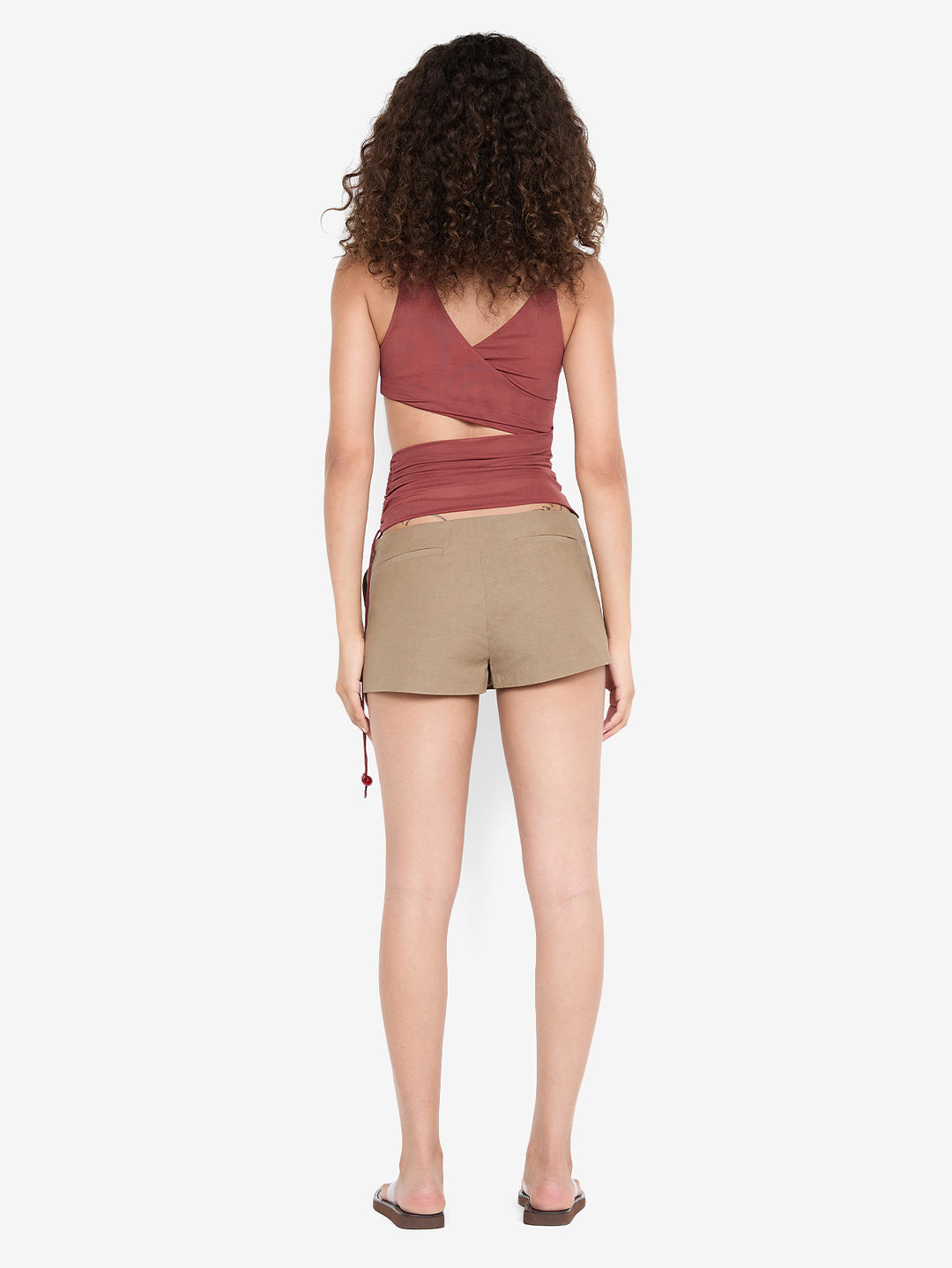 AYLA CUT OUT TOP - RUST
