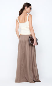 MARLOWE MAXI SKIRT - TAUPEE