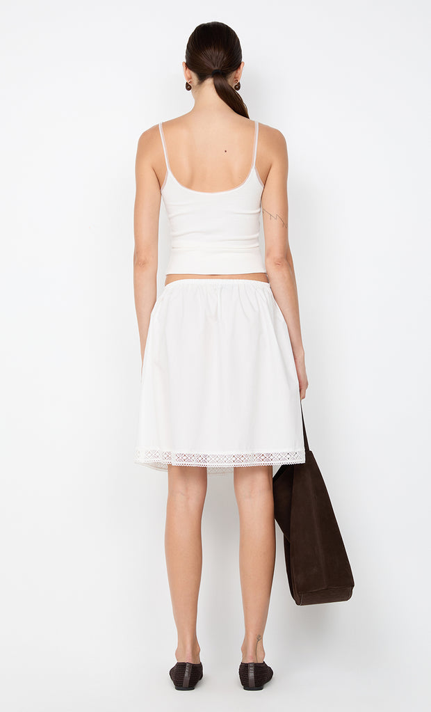 ARABELLE MIDI SKIRT - WHITE