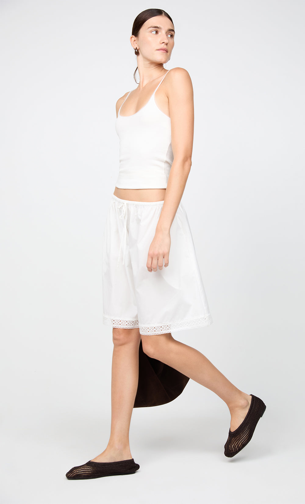 ARABELLE MIDI SKIRT - WHITE