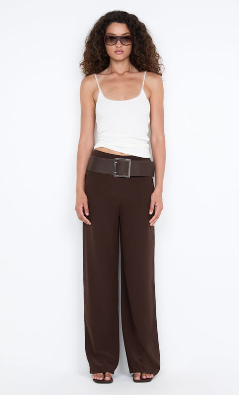LUCIE PANT - DARK CHOCOLATE