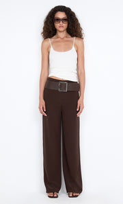 LUCIE PANT - DARK CHOCOLATE