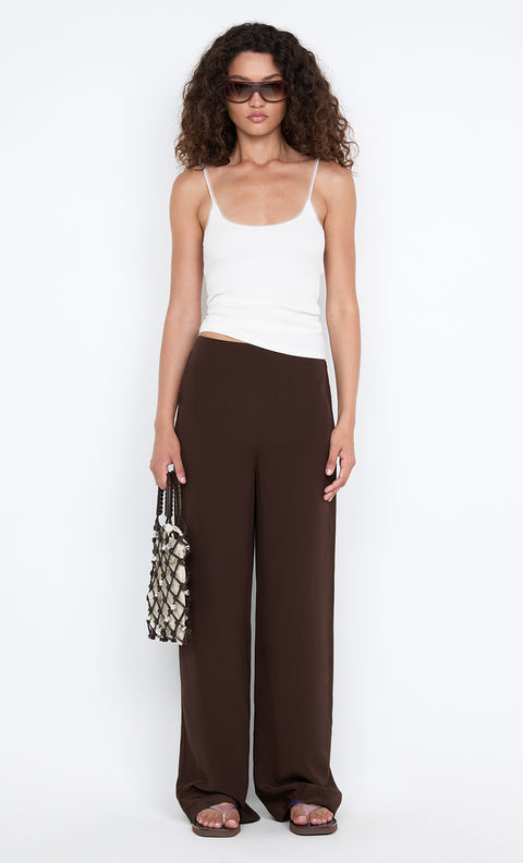 LUCIE PANT - DARK CHOCOLATE