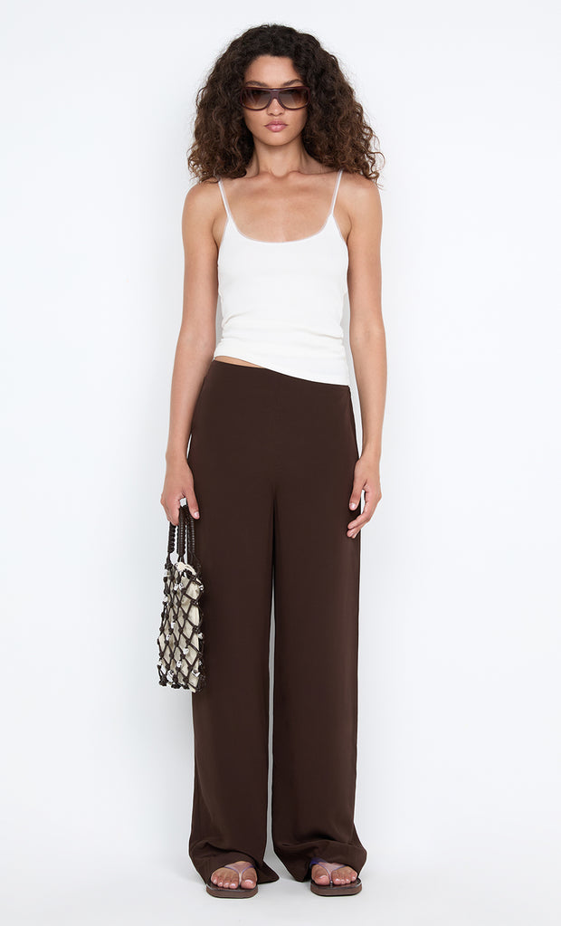 LUCIE PANT - DARK CHOCOLATE