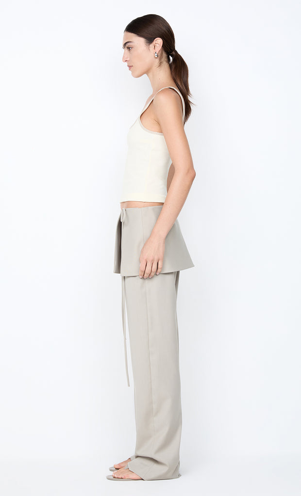 TAMSYN OVERLAY PANT - CEMENT