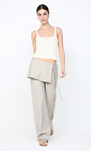 TAMSYN OVERLAY PANT - CEMENT