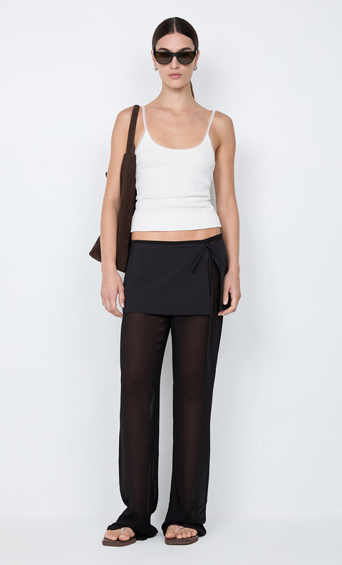 MARALIA OVERLAY PANT - BLACK