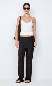 MARALIA OVERLAY PANT - BLACK