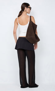 MARALIA OVERLAY PANT - BLACK