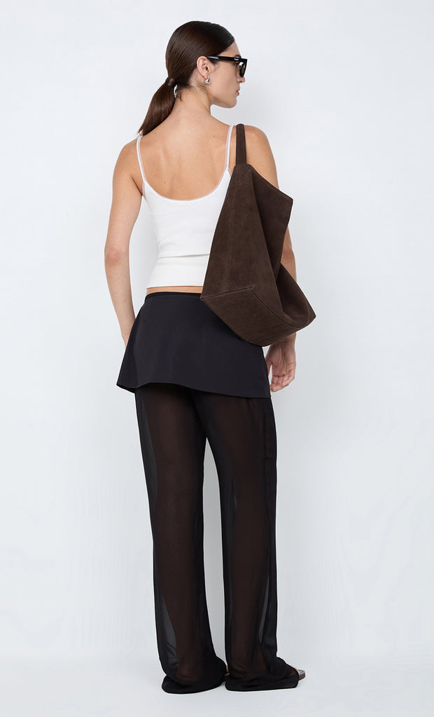MARALIA OVERLAY PANT - BLACK