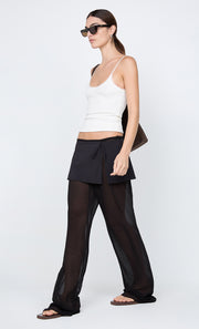 MARALIA OVERLAY PANT - BLACK