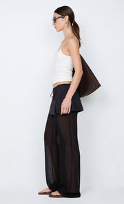 MARALIA OVERLAY PANT - BLACK