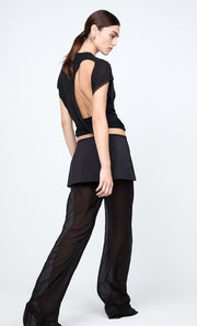 WINNIE CUT OUT TEE - BLACK