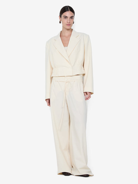 ASTRID CROPPED JACKET - ECRU