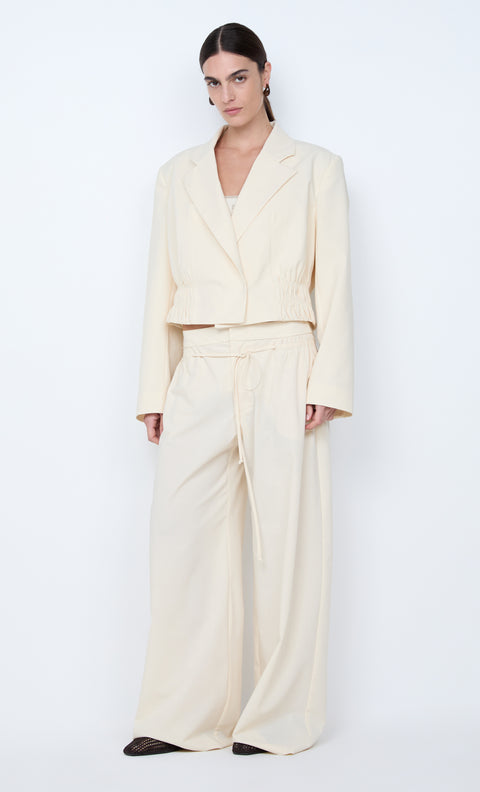 ASTRID CROPPED JACKET - ECRU