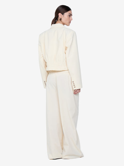 ASTRID CROPPED JACKET - ECRU