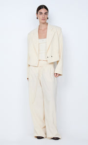 ASTRID CROPPED JACKET - ECRU