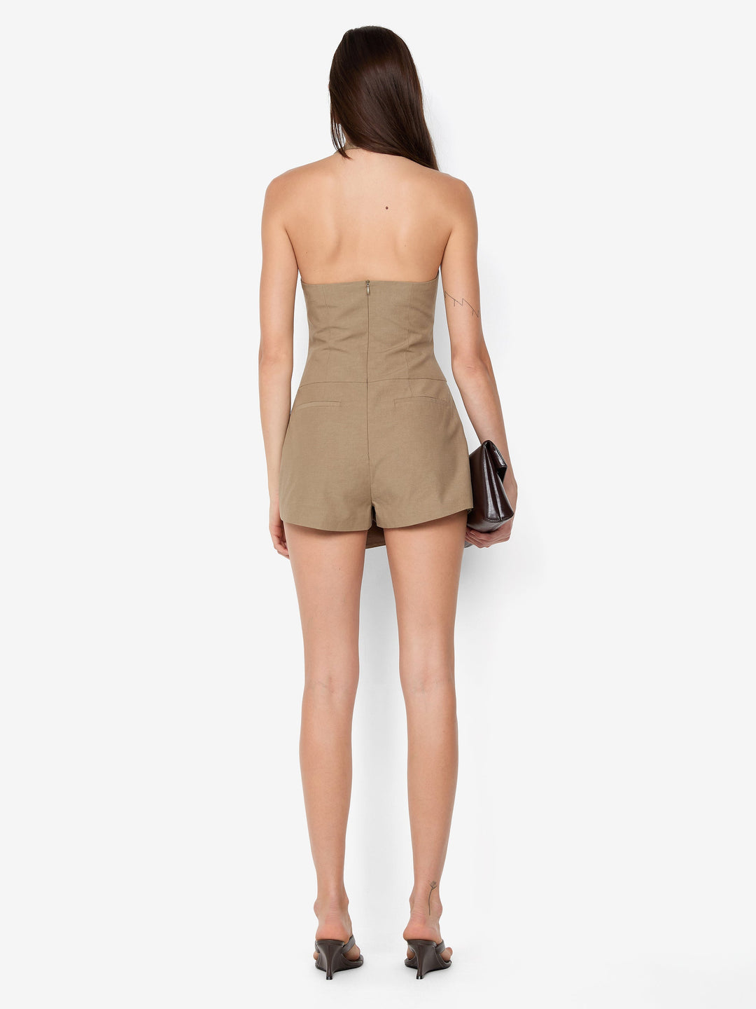 BOWEN PLAYSUIT - OLIVE